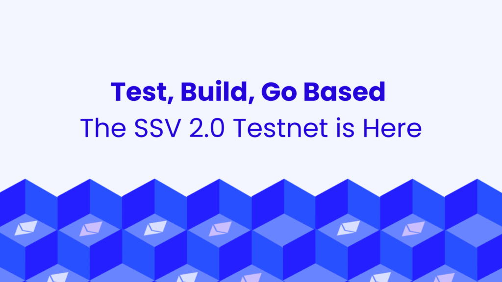 Banner to join the SSV2.0 testnet.